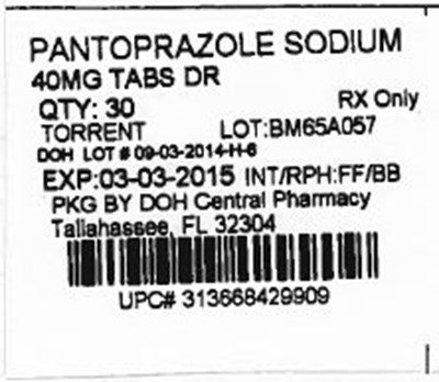 Pantoprazole 40mg.jpg Label Image for 40mg - Pantoprazole 40mg